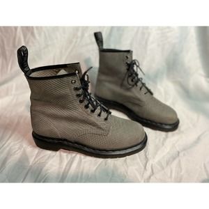 Rare Dr. Martens 1460 Python Boot Black/Grey M9 W11